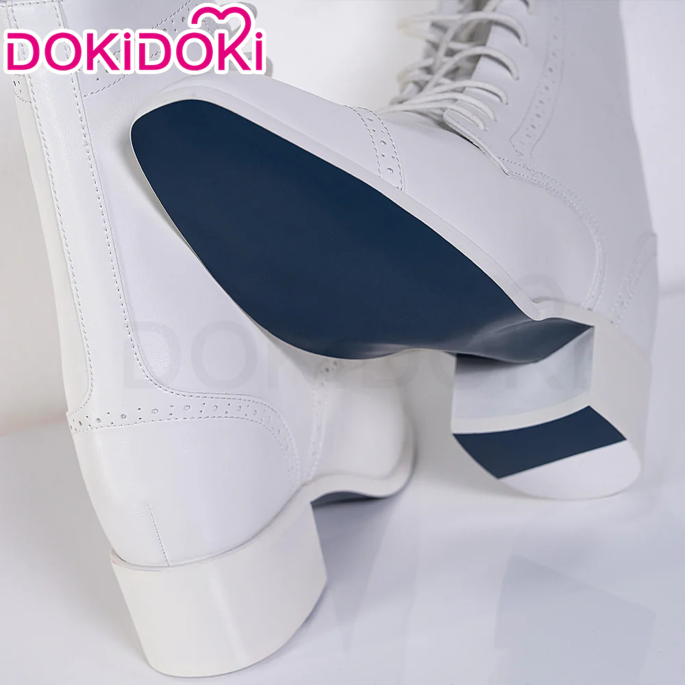 【Partially Ready For Ship】【15 CM】DokiDoki Height Increasing Shoes / Elevator Shoes Leather Boots White 15 CM - Image 7