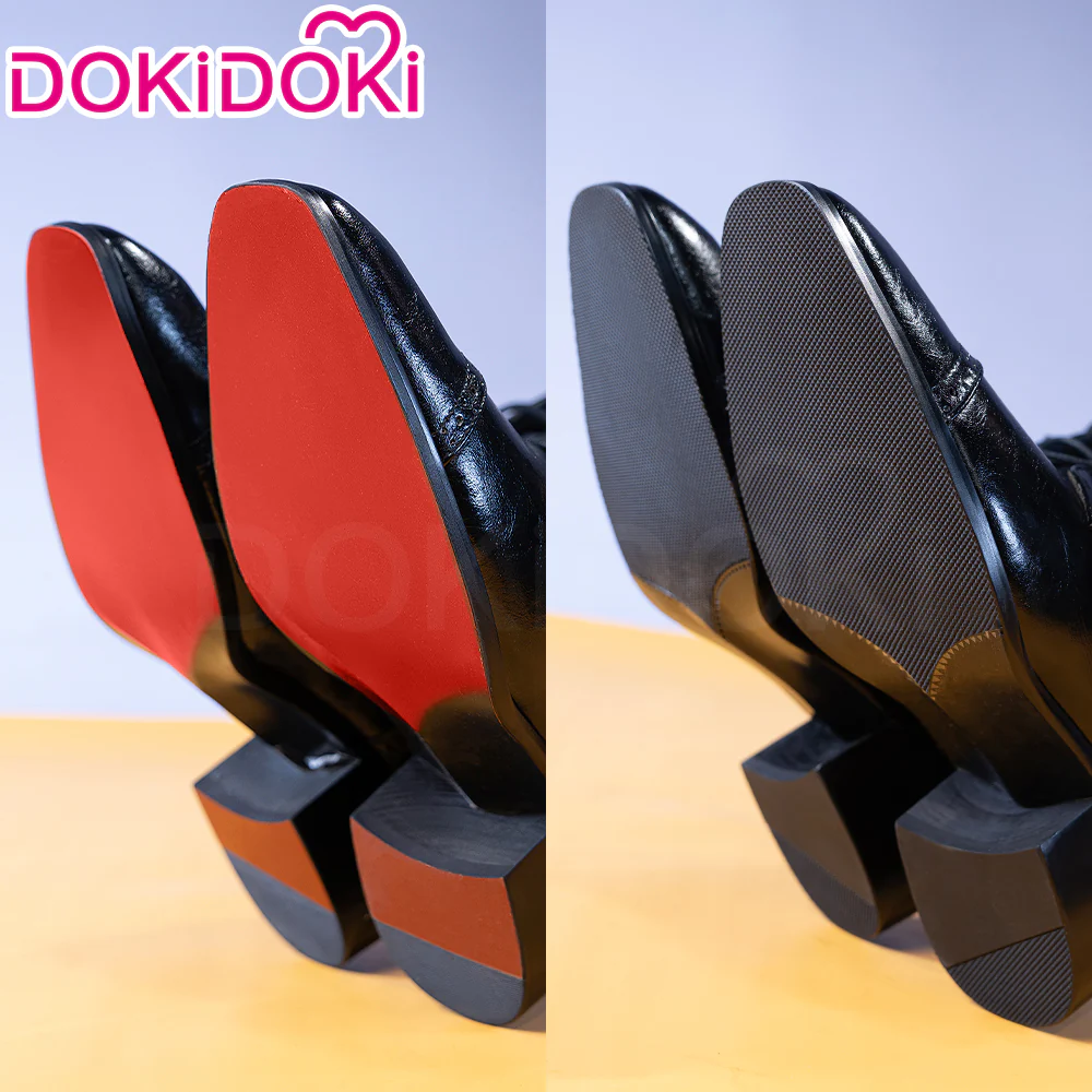 【15CM】DokiDoki Height Increasing Shoes / Elevator Shoes Black / Red Sole Bottom Leather Shoes - Image 5