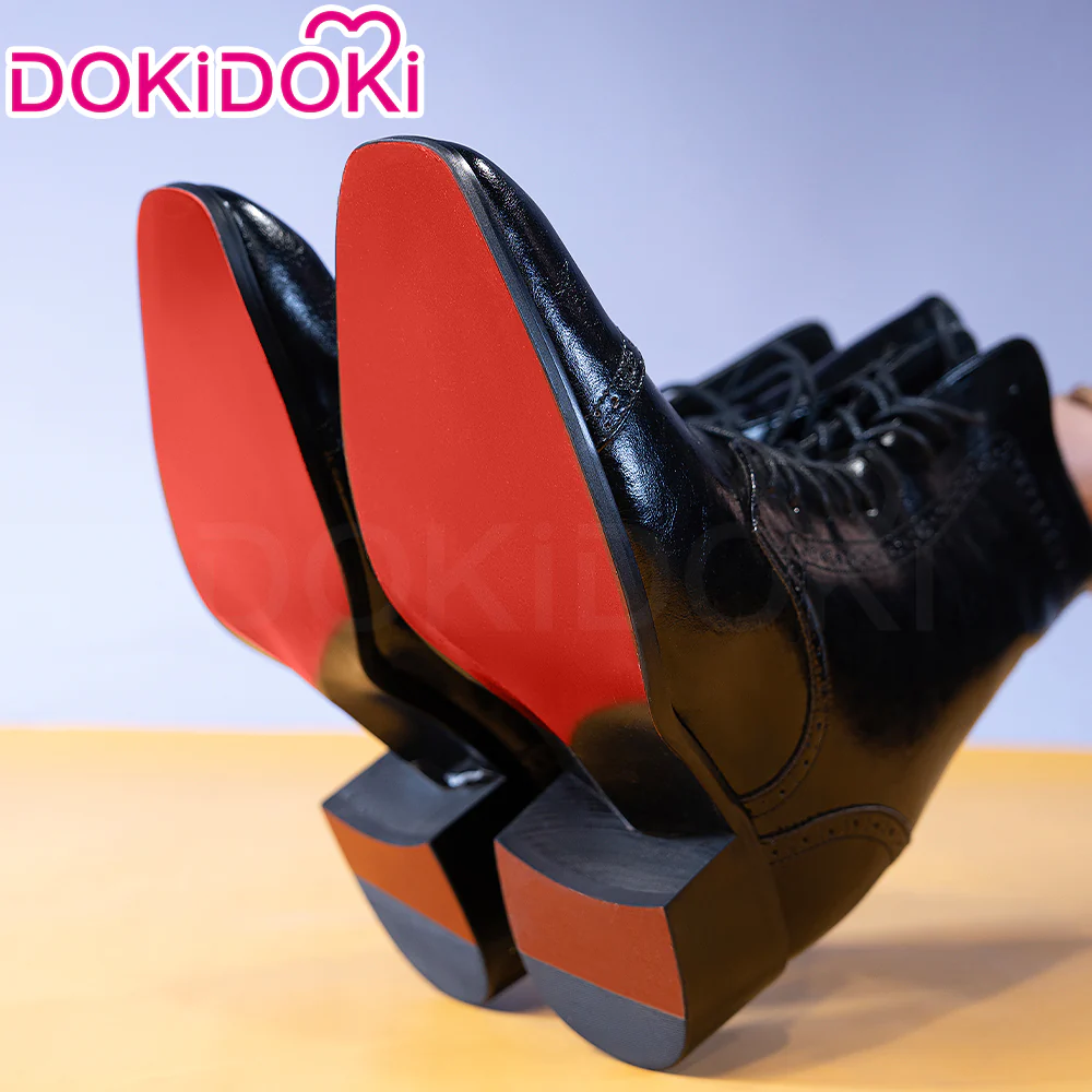 【15CM】DokiDoki Height Increasing Shoes / Elevator Shoes Black / Red Sole Bottom Leather Shoes - Image 6