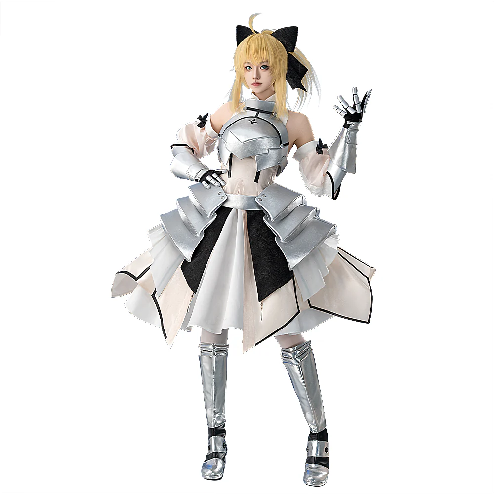 【3 Style】DokiDoki-R Game Fate / Stay Night Cosplay Artoria Pendragon Lily Costume FGO Arturia Pendragon Alter Saber Lily - Image 7