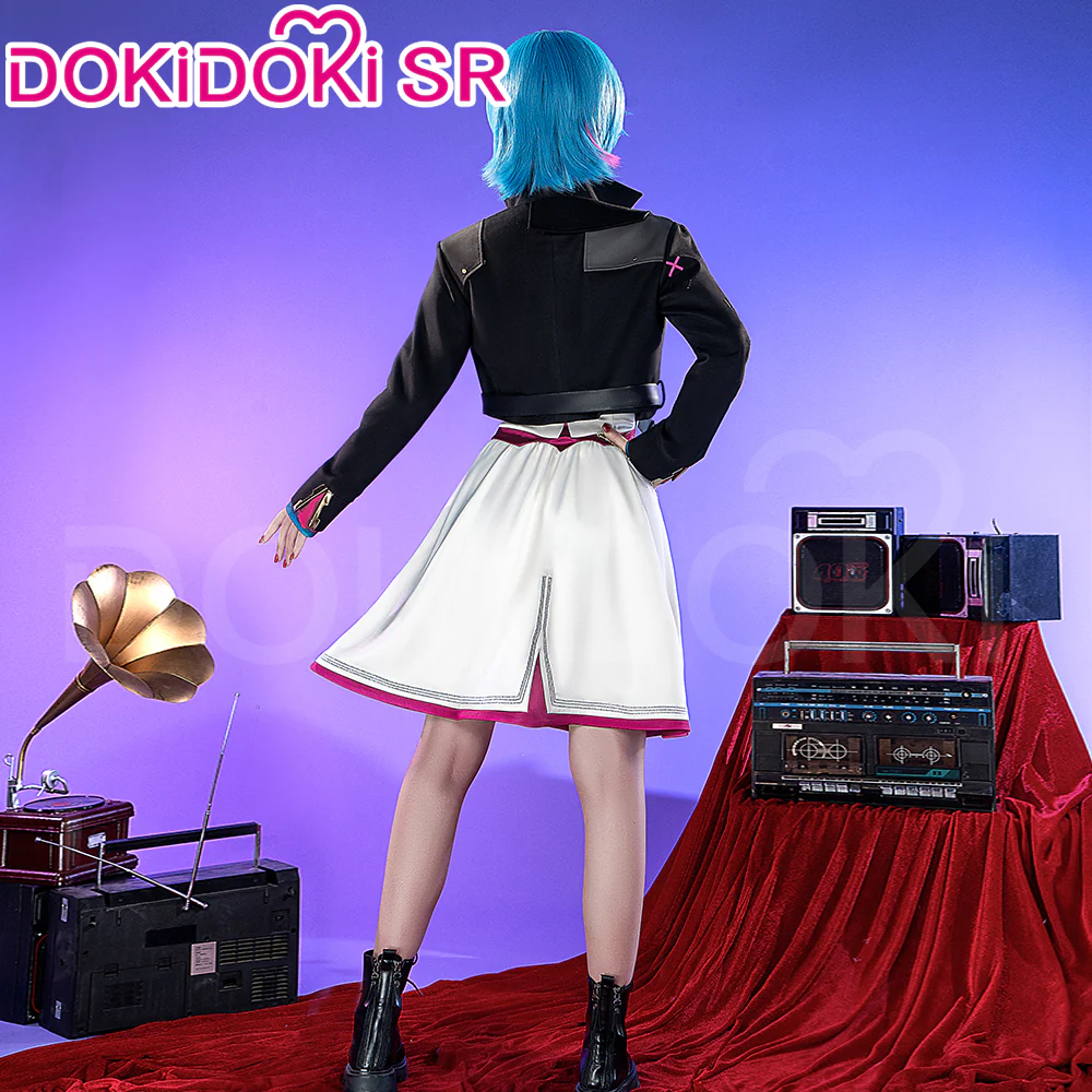 【Ready For Ship】DokiDoki-SR Game Cosplay Jinxx Costume Party Dress Powderr - Image 3