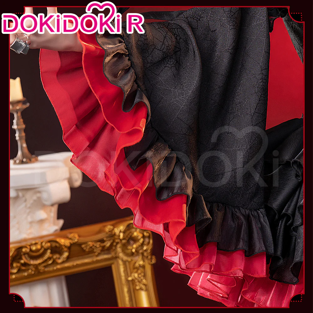 【In Stock】DokiDoki-R  Cosplay Devil Costume Halloween Black Red Dress - Image 4
