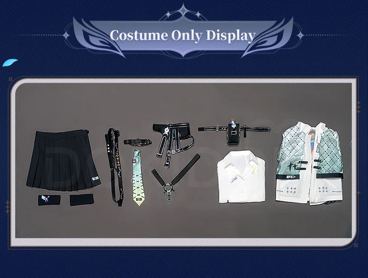 【Size S-3XL】DokiDoki-R Game Wuthering Waves Cosplay Lynae Costume / Headphone / Keychain - Image 5