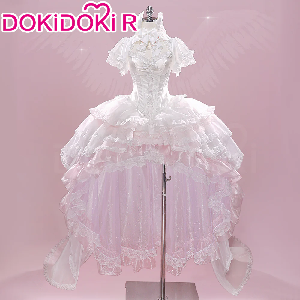 DokiDoki-R Anime Cosplay Goddess / Devil Costume Dress Doujin Purple / White - Image 8