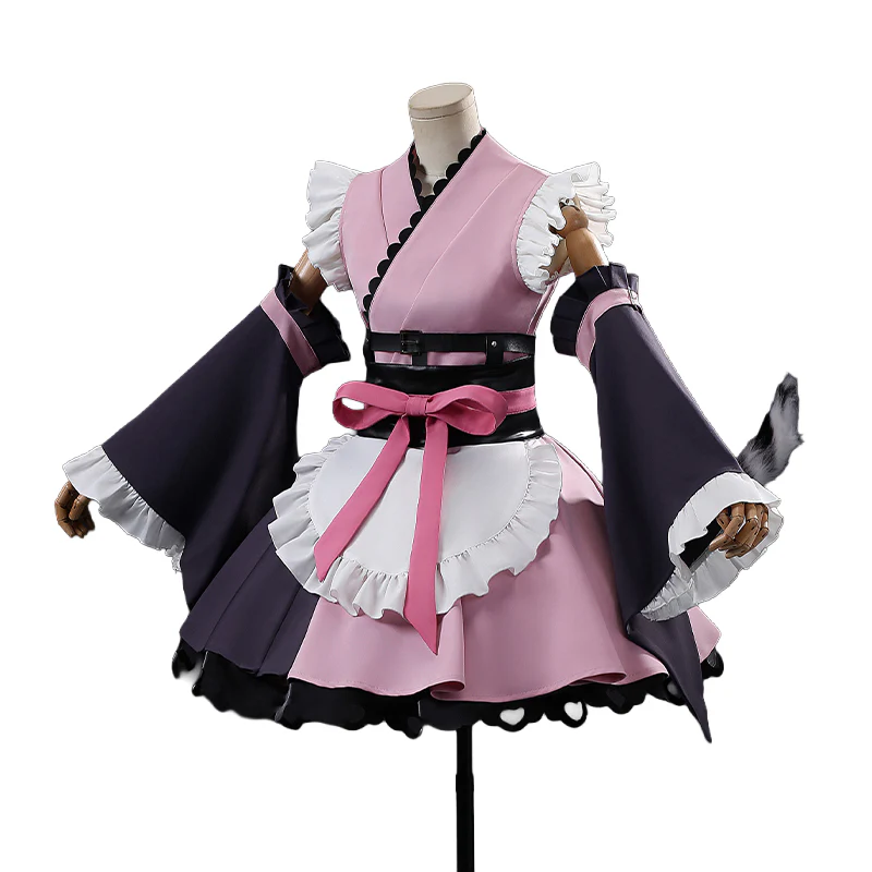 【Size XS-XL】DokiDoki-R Anime Cosmic Princess Kaguya! Cosplay Komazawa Noi Costume Cute Maid - Image 8