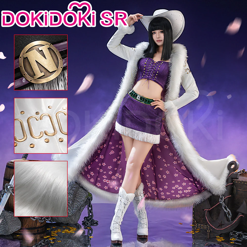 【Confirmed】$5 Deposit =10% OFF Coupon DokiDoki Anime Cosplay Women Costume Purple White With Hat / Long Cape Movie Version Season 2
