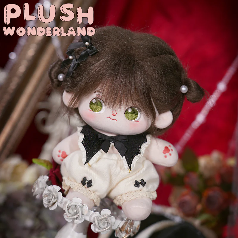 【Consignment Sales】PLUSH WONDERLAND Tiramisu Witch Black White Cotton Doll Plush Clothes 20 CM - Image 2