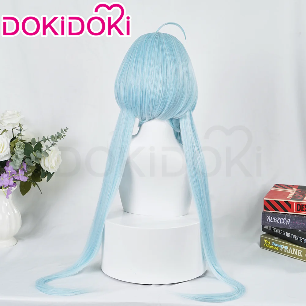 【Ready For Ship】DokiDoki Game Honkai Impact 3 Cosplay Griseo Wig Long Straight Blue Hair - Image 3
