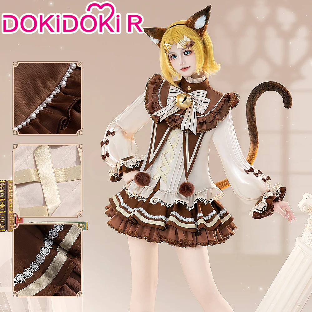 Dkidoki-R Vsinger Cosplay Rinn / Lenn Cafe Cat Costume Doujin - Image 2