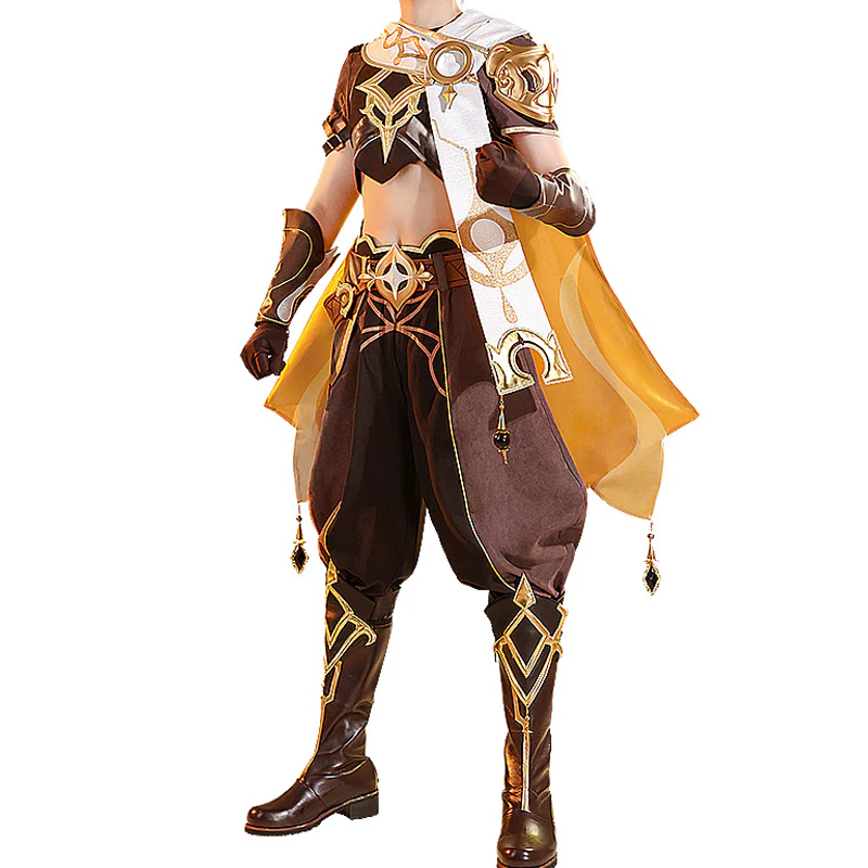 【Ready For Ship】DokiDoki-SSR Game Genshin Impact Cosplay Male Traveler Sora Costume Kong Aether Costume / Shoes - Image 5