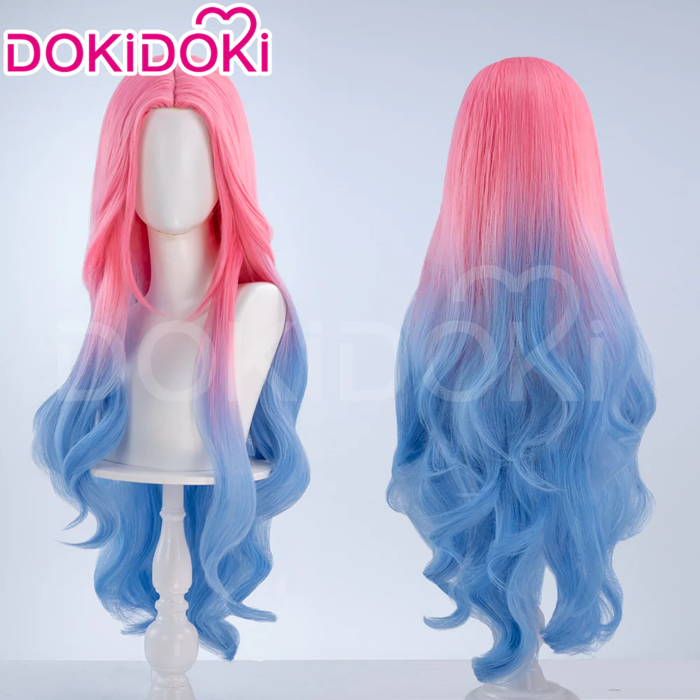 【Partially Ready For Ship】【Small Area Front Lace】DokiDoki Music Video Cosplay Wig / Eyelashes Women Long / Short Curly Gradient Pink Hair - Image 4