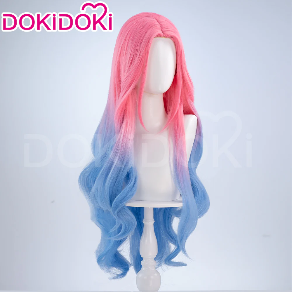 【Partially Ready For Ship】【Small Area Front Lace】DokiDoki Music Video Cosplay Wig / Eyelashes Women Long / Short Curly Gradient Pink Hair - Image 5