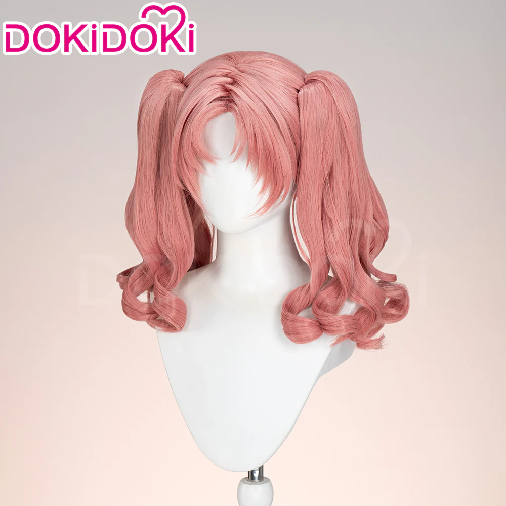 DokiDoki Anime A Certain Scientific Railgun Cosplay Shirai Kuroko Wig Long Curly Brown Hair Twin Ponytails - Image 3