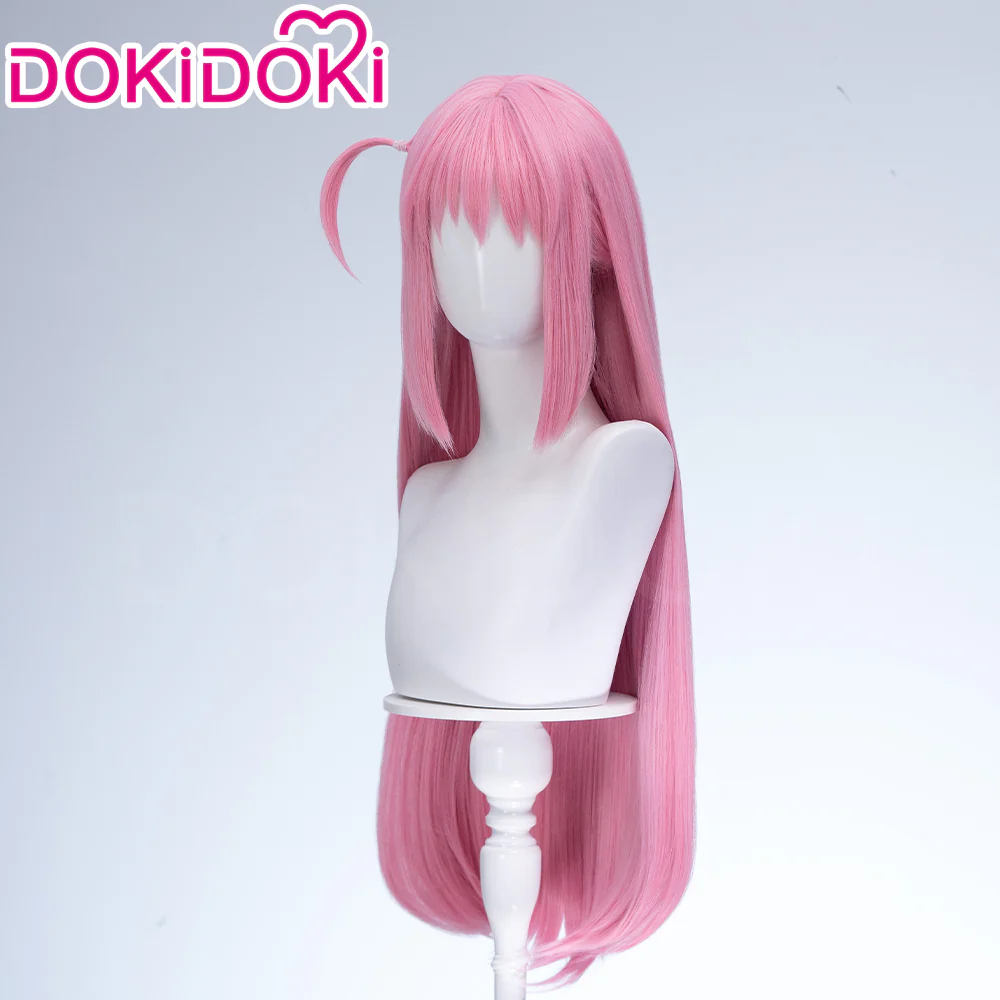 【Ready For Ship】DokiDoki Anime Bocchi the Rock! Cosplay Hitori Gotoh Cosplay Wig / Headwear Pink Straight - Image 9