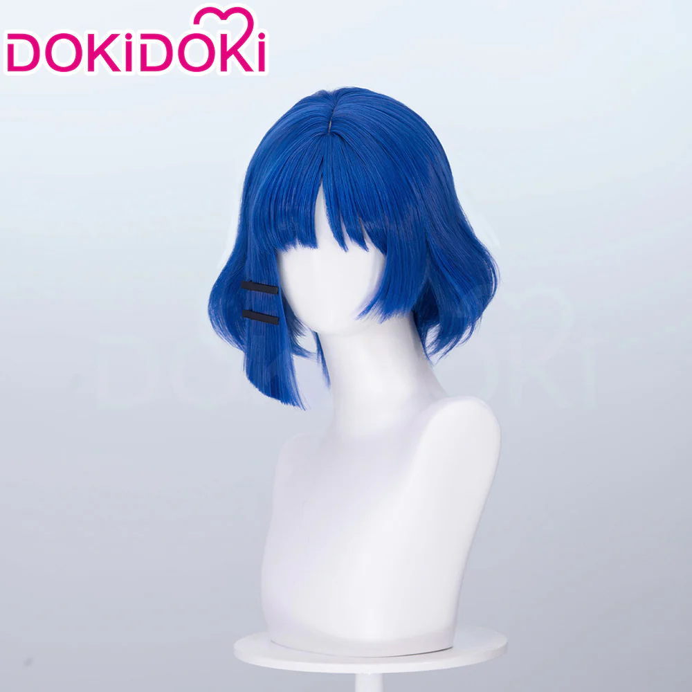 DokiDoki Anime Bocchi the Rock! Cosplay Yamada Ryo Wig Blue short - Image 3