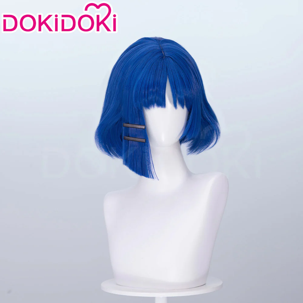 DokiDoki Anime Bocchi the Rock! Cosplay Yamada Ryo Wig Blue short - Image 4