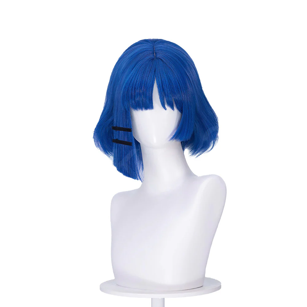 DokiDoki Anime Bocchi the Rock! Cosplay Yamada Ryo Wig Blue short - Image 5