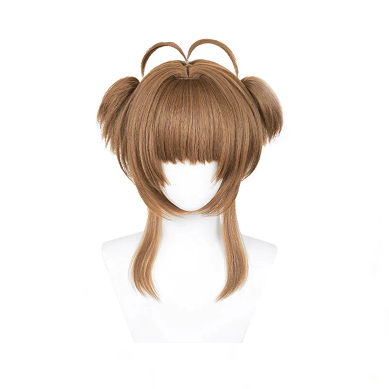【Partially Ready For Ship】DokiDoki Anime Card Captor Sakura Cosplay Kinomoto Sakura Wig Light Brown/Dark brown/Blond Hair Cardcaptor Sakura/ Hair accessories - Image 9