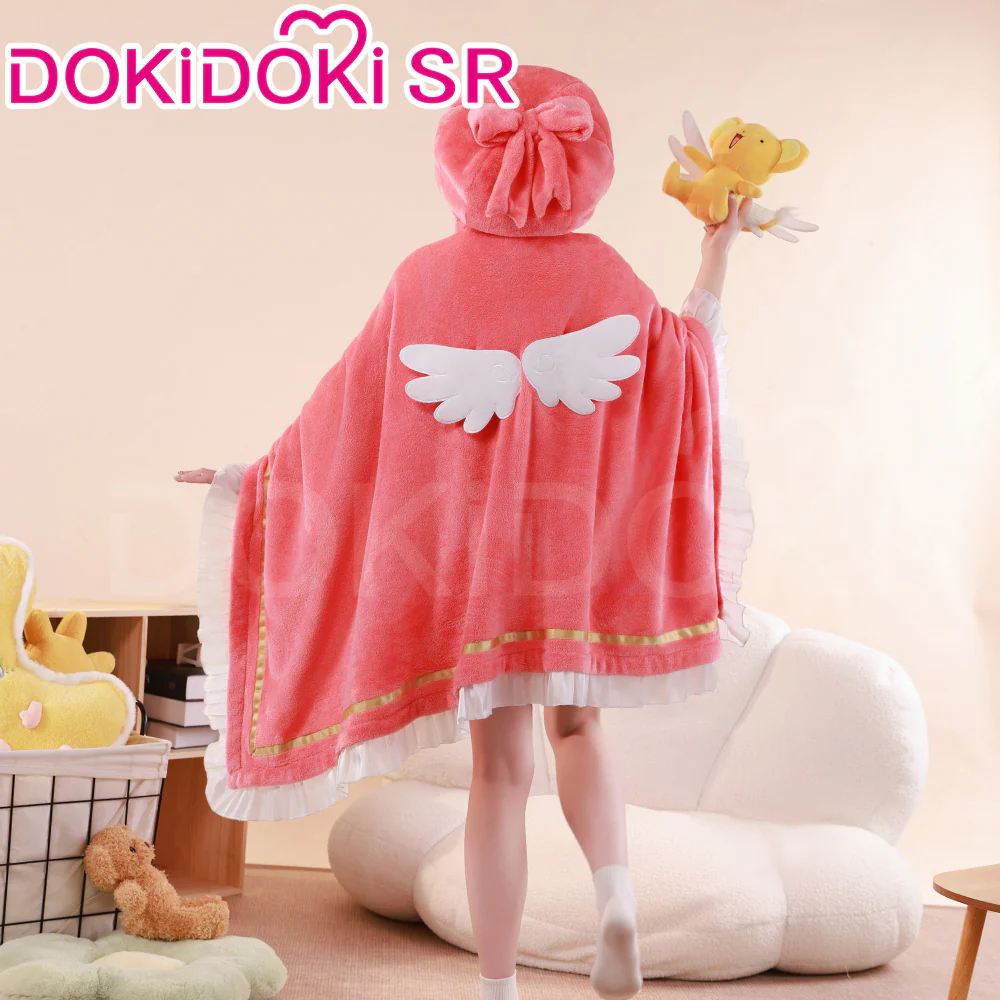 【Ready For Ship】DokiDoki Anime Card Captor Sakura Cosplay Sakura Blanket - Image 2