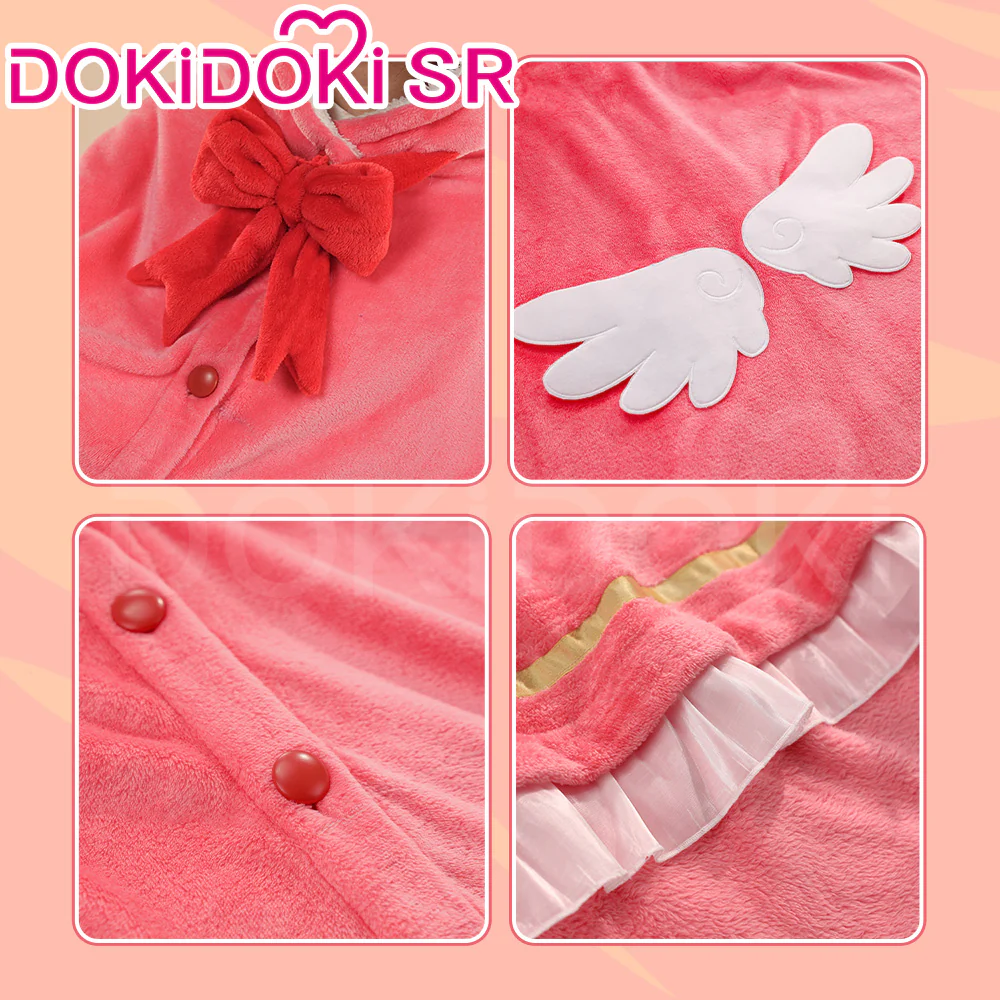 【Ready For Ship】DokiDoki Anime Card Captor Sakura Cosplay Sakura Blanket - Image 3