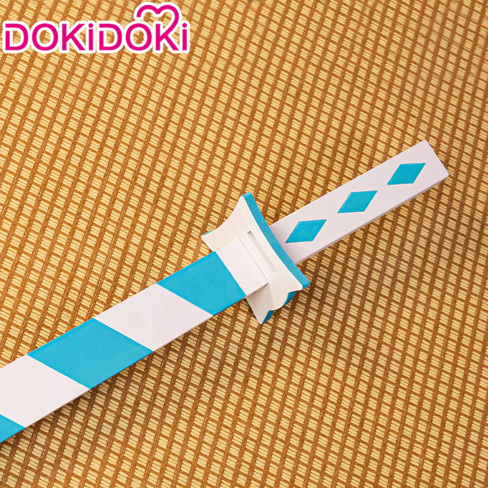 DokiDoki Anime Coaplay Weapons Blue And White Stripes Prop - Image 2
