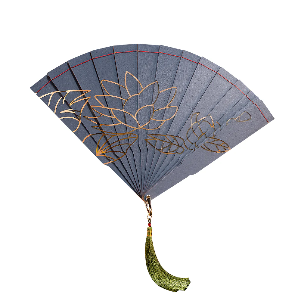 DokiDoki Anime Cosplay Accessory Gold Mirror Fan Prop - Image 6