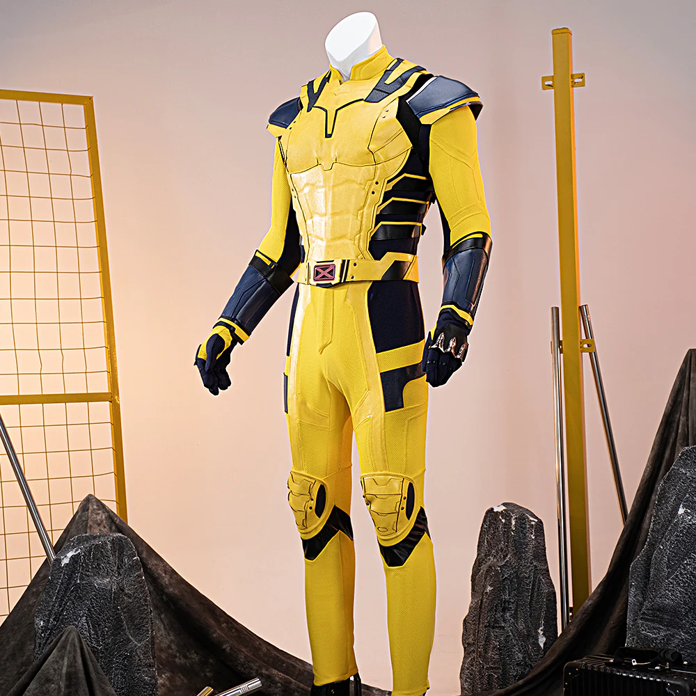 【Size XS-3XL】DokiDoki Movie Cosplay Black Yellow Man Costume Bodysuit - Image 2