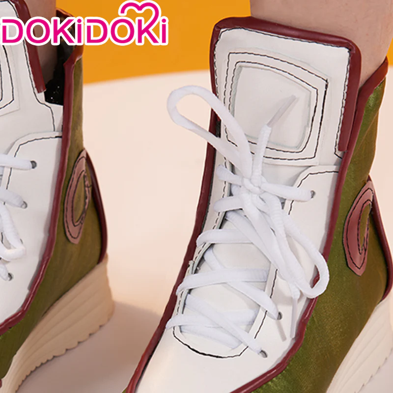 【In Stock】DokiDoki Anime Cosplay Green / White Shoes - Image 4