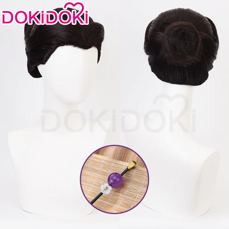 DokiDoki Anime Cosplay Prop Purple Bead Daisy Hairpin