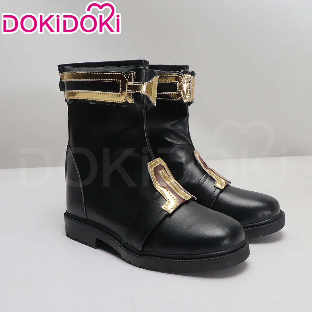 DokiDoki Anime Cosplay Sheriff Suit Shoes Black Long / Short Boots - Image 8