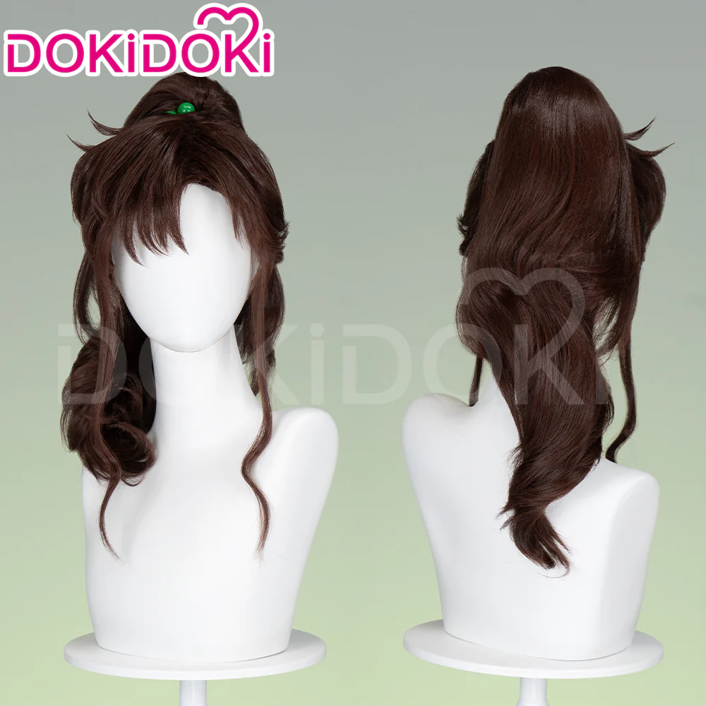 【Ready For Ship】Dokidoki Anime Cosplay Wig Brown Curly Hair