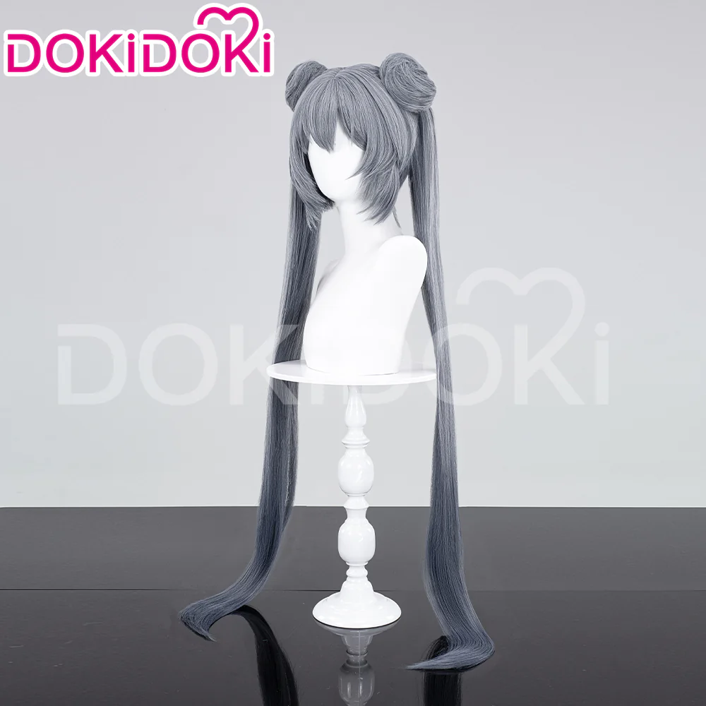 【Ready For Ship】DokiDoki Anime Cosplay Wig Chinese Style Long Grey Women Straight Hair - Image 2