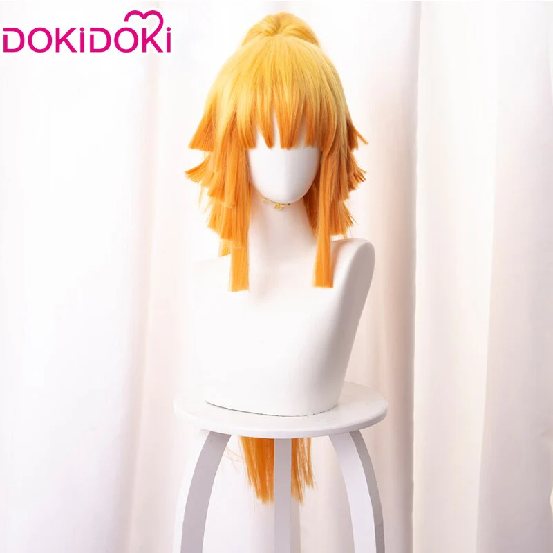 Dokidoki Anime Cosplay  Wig Halloween Long Orange Wig