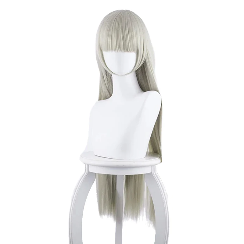 DokiDoki Anime Cosplay Wig Kakegurui Momobami Ririka Wig Women Long Straight Grey Hair Kakegurui Cosplay Hair Heat Resistant Halloween - Image 6