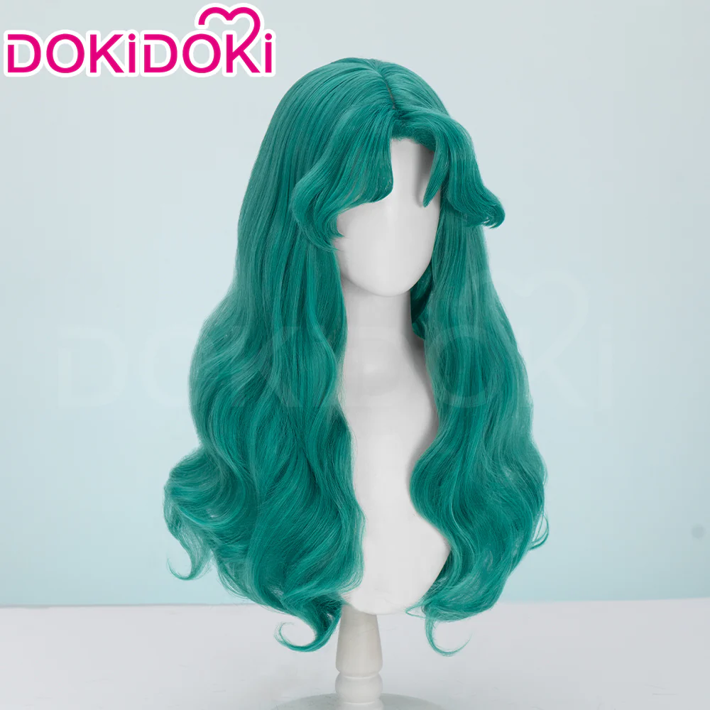 【Ready For Ship】DokiDoki Anime Cosplay Wig Long Curly Green Hair - Image 2