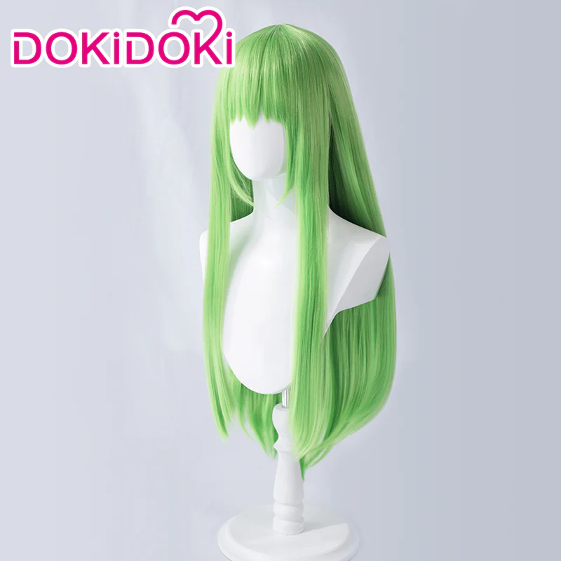【Ready For Ship】DokiDoki Anime Cosplay Wig Long Green Straight Hair - Image 5