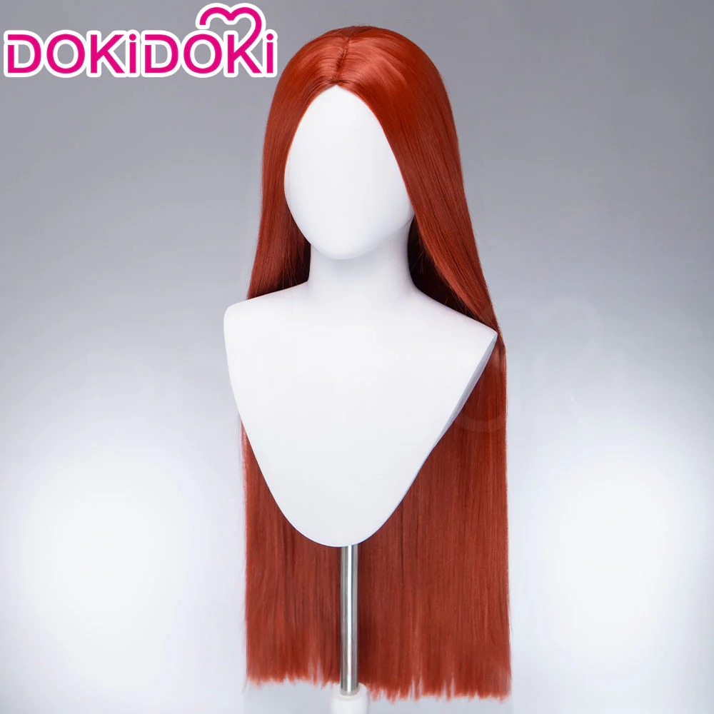DokiDoki Movie Cosplay Wig Long Straight Brown Hair - Image 2