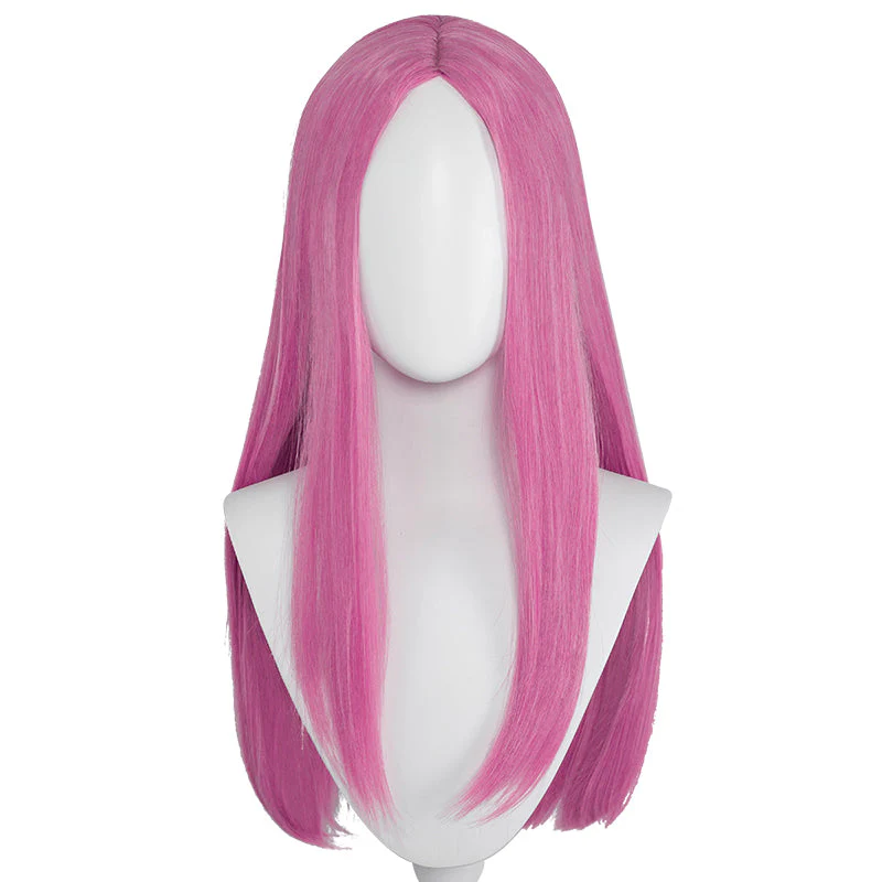 【Ready For Ship】DokiDoki Anime Cosplay Wig Long Straight Pink Hair - Image 5