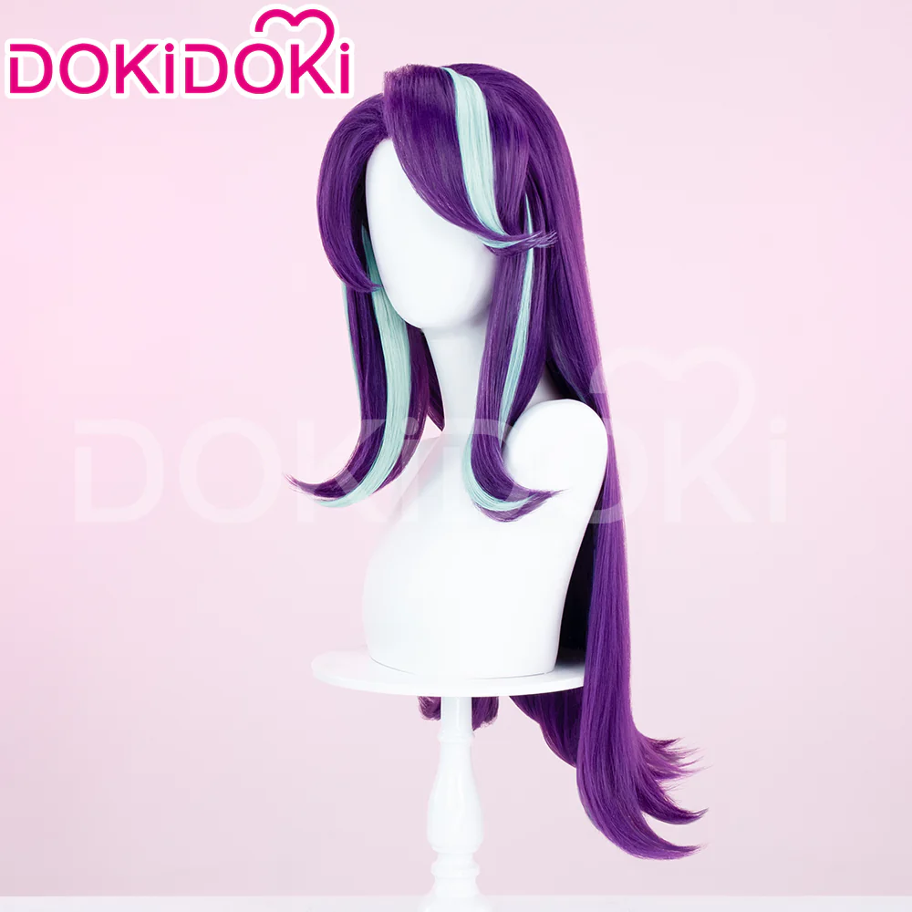 【Ready For Ship】DokiDoki Anime Cosplay Wig Long Straight Purple Hair - Image 2