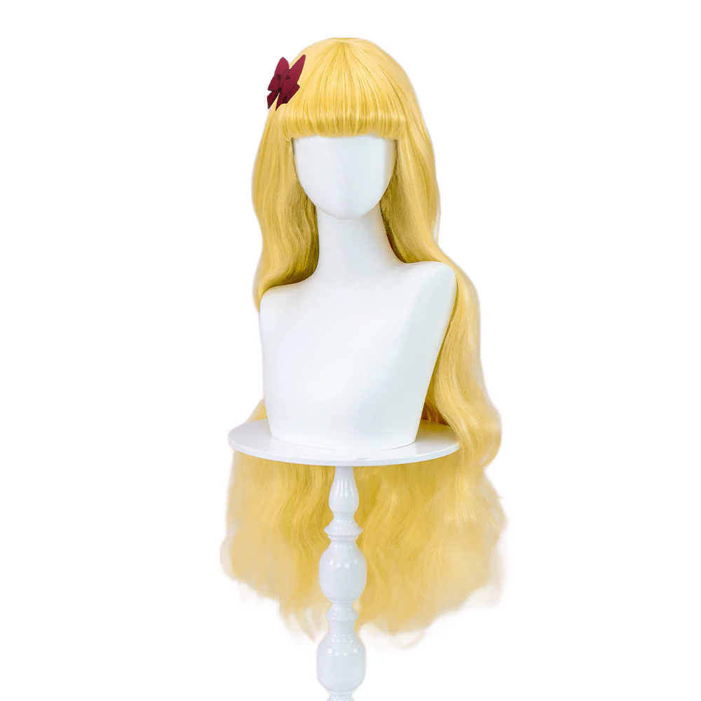 【Ready For Ship】DokiDoki Anime Cosplay Wig Long Yellow Curly Women Hair - Image 2