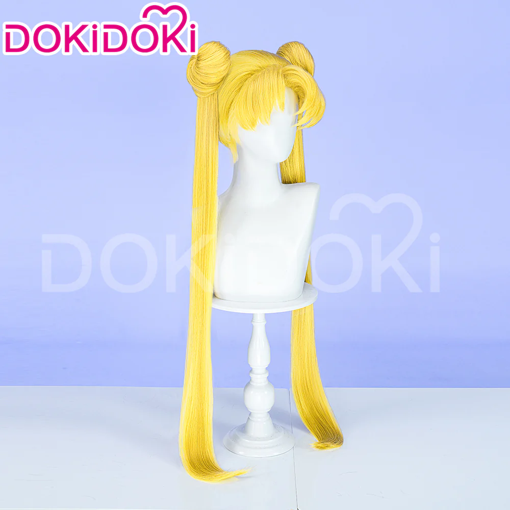 【Ready For Ship】DokiDoki Anime Cosplay Wig Long Version Yellow Straight Short Version Women Hair - Image 3