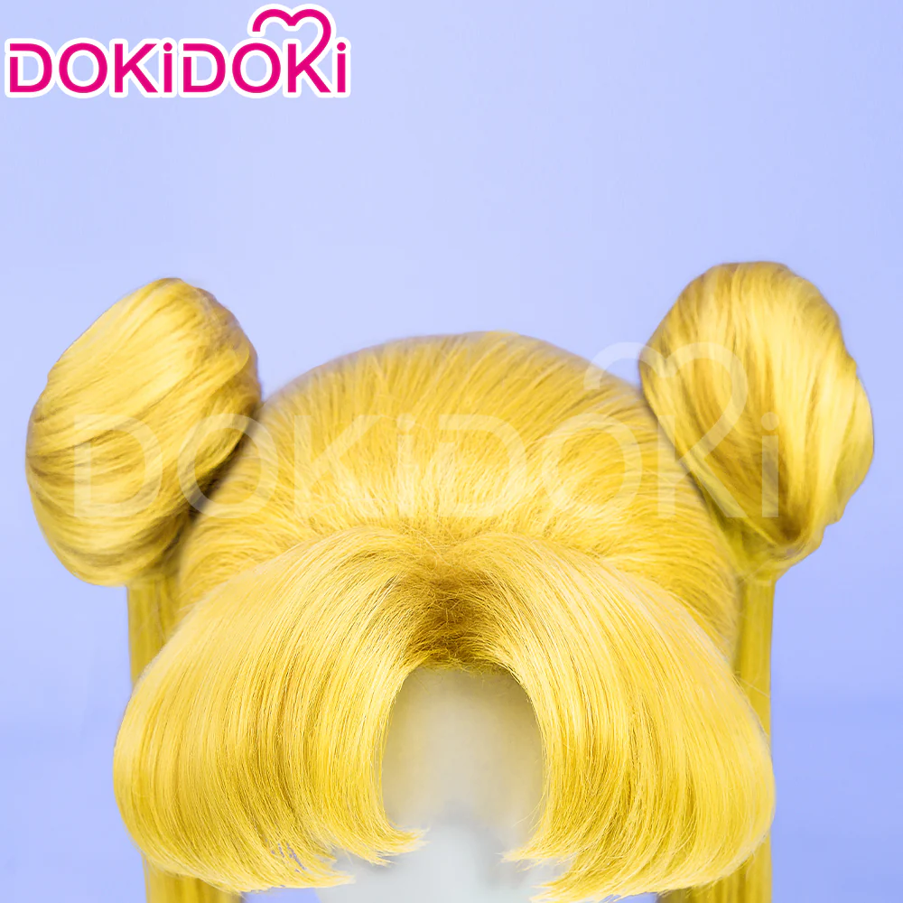 【Ready For Ship】DokiDoki Anime Cosplay Wig Long Version Yellow Straight Short Version Women Hair - Image 4