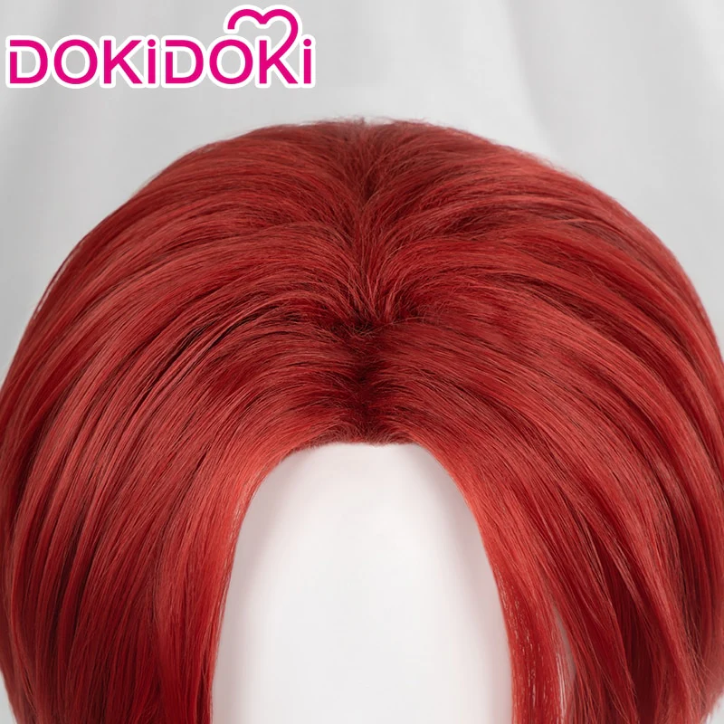 【Ready For Ship】DokiDoki Anime Cosplay Wig Men Red Short Wig - Image 3