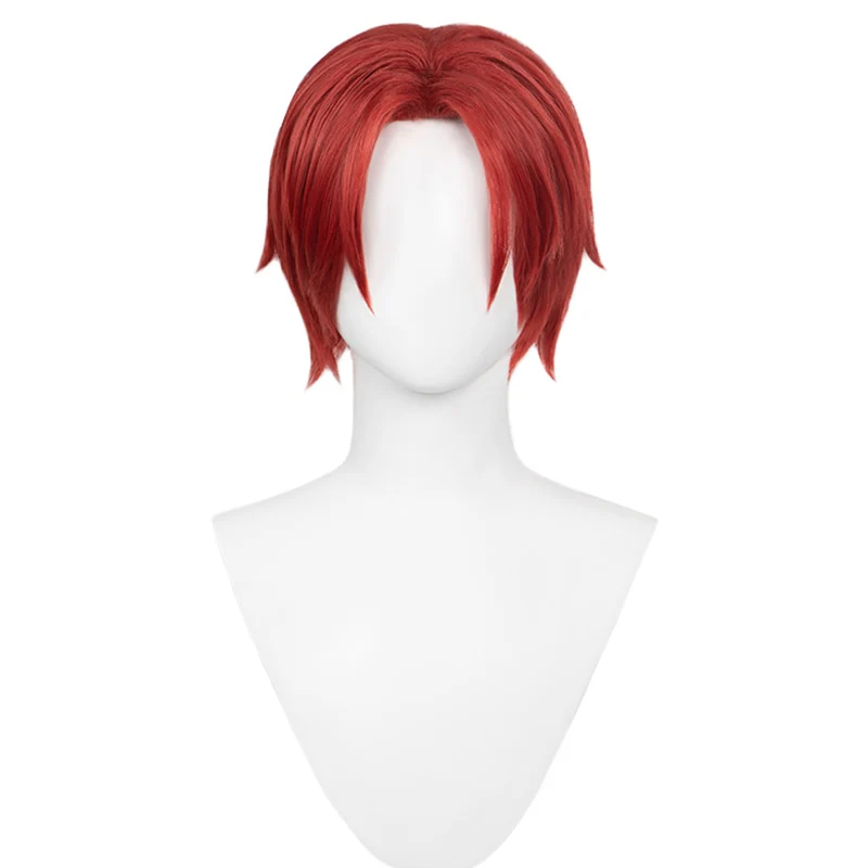 【Ready For Ship】DokiDoki Anime Cosplay Wig Men Red Short Wig - Image 4