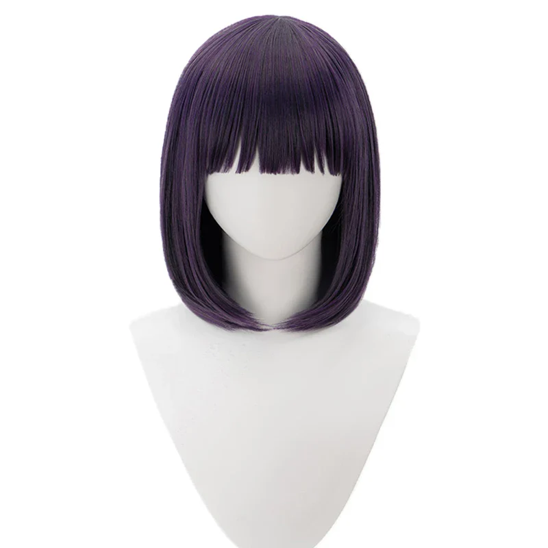 【Ready For Ship】DokiDoki Anime Cosplay Wig Purple Short - Image 2