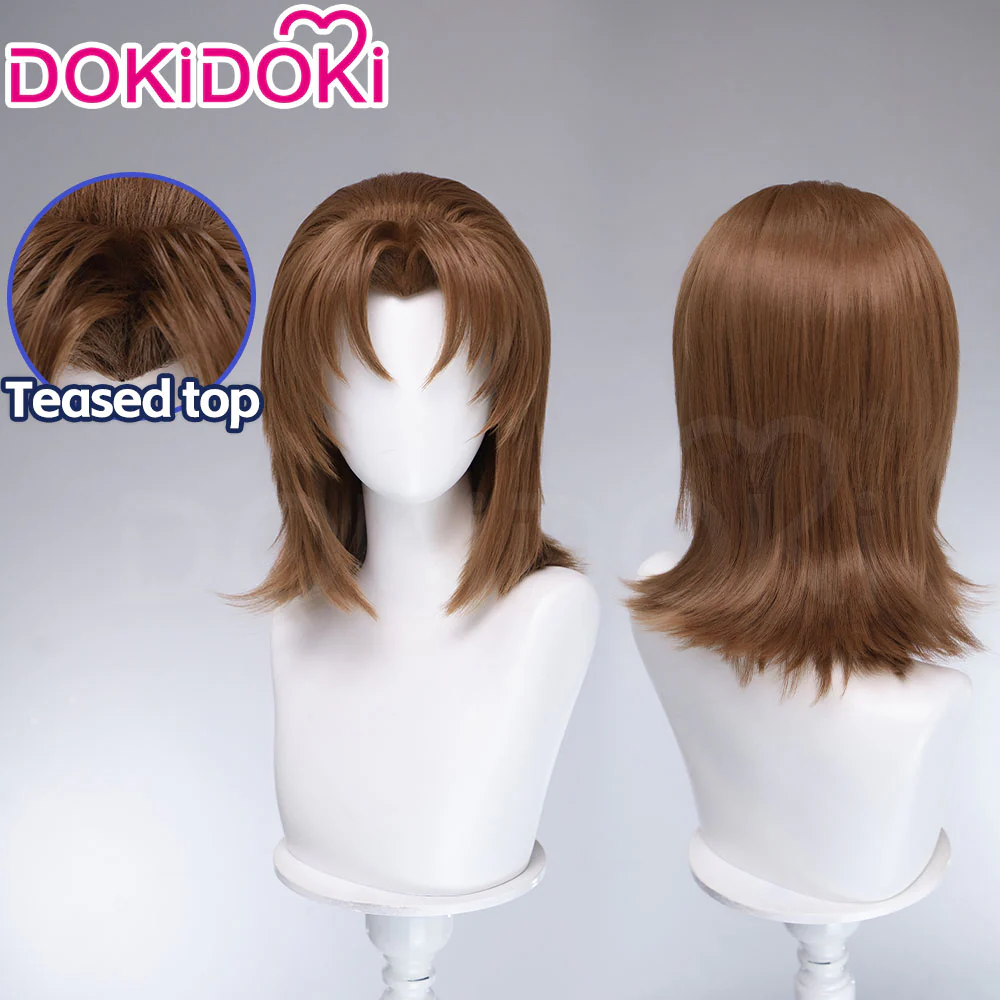DokiDoki Anime Cosplay Wig Short Brown Hair