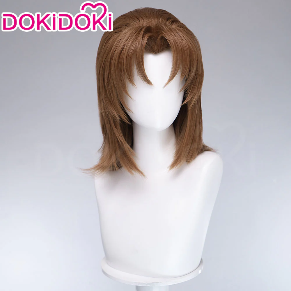 DokiDoki Anime Cosplay Wig Short Brown Hair - Image 3