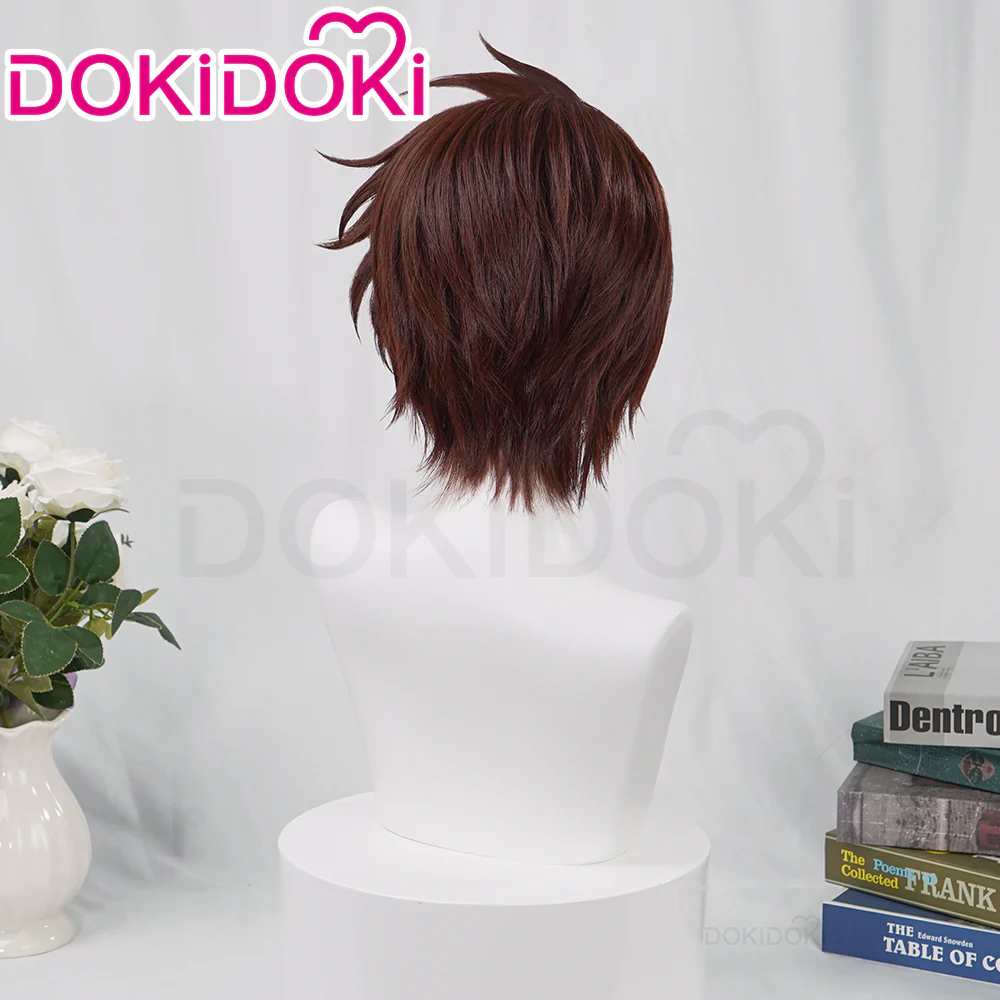 【Ready For Ship】DokiDoki Anime Cosplay Wig Short Brown Hair - Image 3