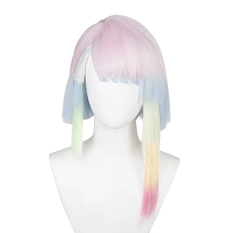 【Ready For Ship】DokiDoki Anime Cosplay Wig Short Colorful Wig / Tattoo stickers - Image 4