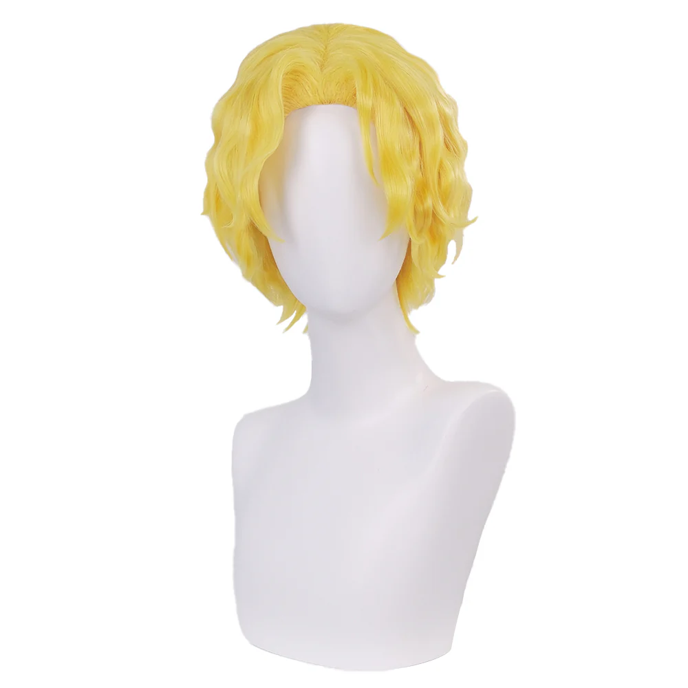【Ready For Ship】DokiDoki Anime Cosplay Wig Short Curly Yellow Hair - Image 5